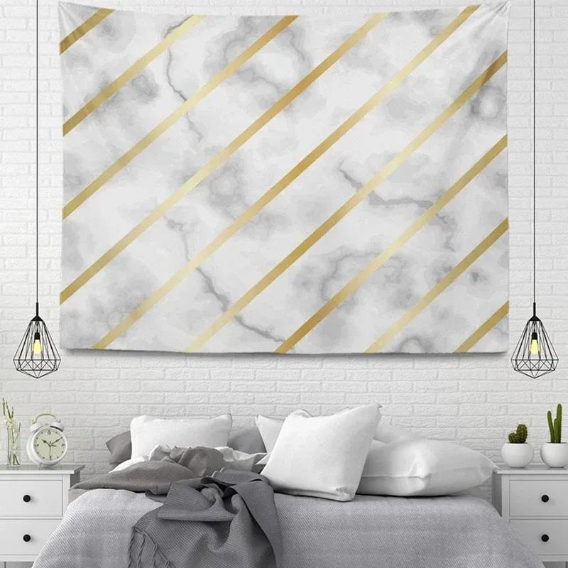 Мраморная текстура Декоративный гобелен Домашняя стена Гостиная Офис Декоративный гобелен 100x75cm