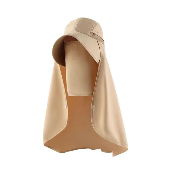 Sun Hat for Women Wide Brim Shawl with Neck Flap And Ponytail Hole Outdoor UV Protection Beach Hat for Fishing Hiking