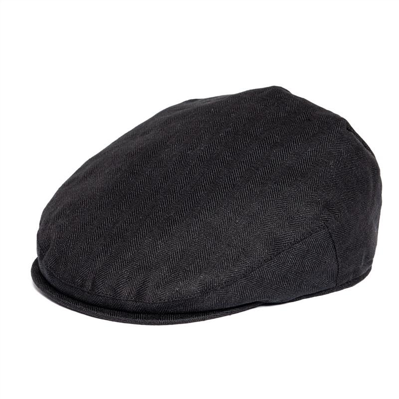 

BOTVELA Linen Flat Cap for Men Women Herringbone Linen Newsboy Cap Lightweight Driver Ivy Hat Bakerboy Hat Summer Boina for Male 57 cm