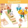 Bamboo Forest Panda Wooden Building Blocks For Kids Early Education And Creative Play