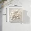 Blooming White Flower Wall Hanging Paintings Living Room Decoration Background Display Wall Mounted Floral Petals Ornaments