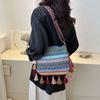 Tassel Fringe Shoulder Bag Large Capacity Bohemian Shoulder Bag  Outdoor