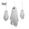 Beleuchtetes Geister-Set für Bäume 3 Stück Halloween Beleuchtete Hängende Dekorationen, Leuchtende Warme LED Schwebende Geister, Schwingende Ornamente Außen Display Baum