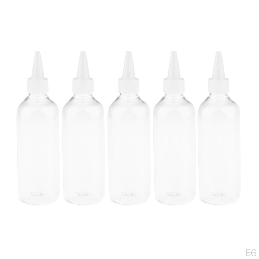 5PCS, 250ML, Refillable Perfume Sub Bottles, Cosmetic Containers Case Holders, Travel