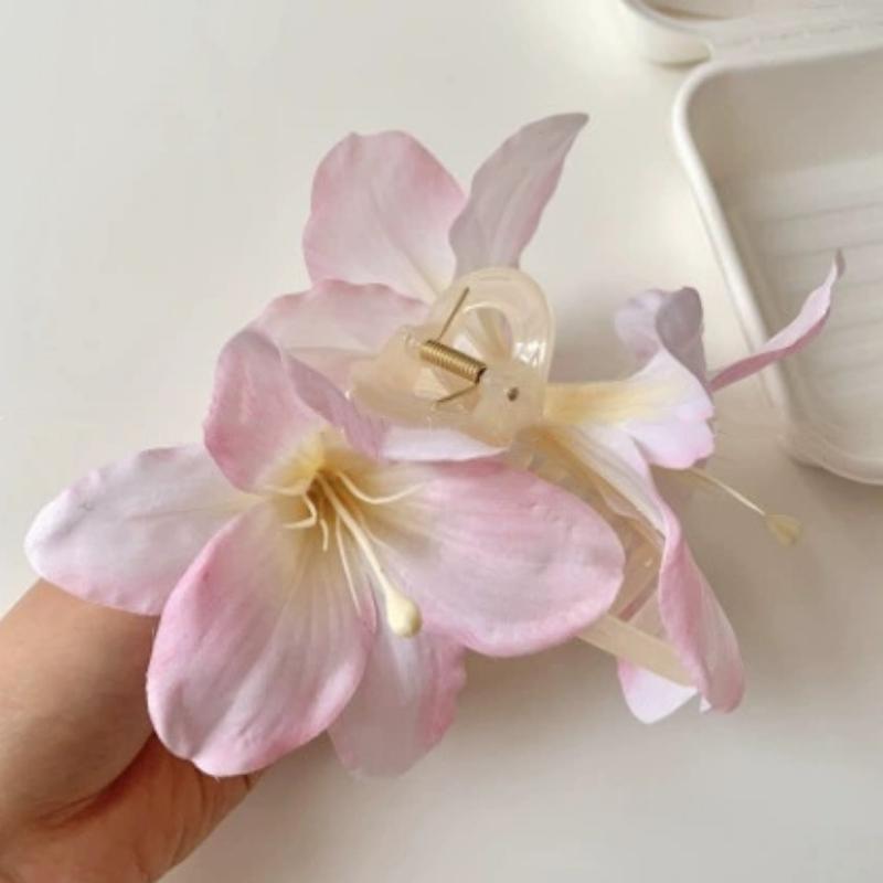 

Богемия Заколки Лилия Цветок Зажим для Волос Зажим для Хвоста Большой Зажим-Акула Индивидуальность Форма Лилии Тренд Отпуск Украшение Подарок