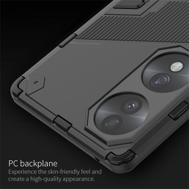 Etui Pokrowiec Dla Honor 70 Dla Huawei Honor 70 5G Capas Nowy Stojak Podpórka Odporny na Wstrząsy Tylny Uchwyt Pokrowiec Dla Honor 70 Pro 5G Fundas