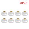 1-10PCS E27 Screw Cap Socket Ceiling Light Lamp Bulb Fixing Base Stand White Gold Light Bulb Holder Lamp Socket For Home 6A