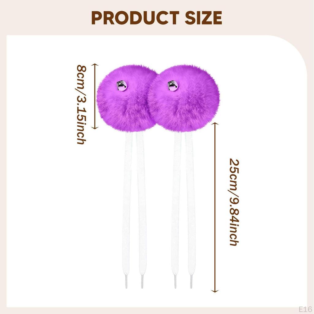 2 Pieces Kids Skates Laces Balls with Bells for Outdoor Activities Roller