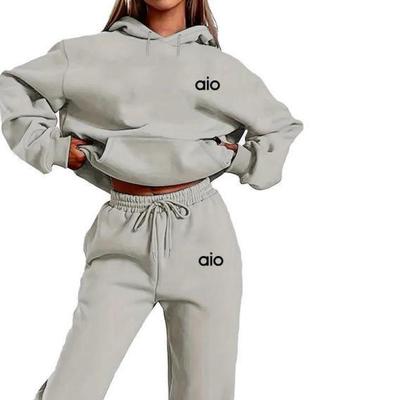 Women's AIO Printed Velvet Hoodie Set - Unisex, Loose Fit, Autumn/Winter