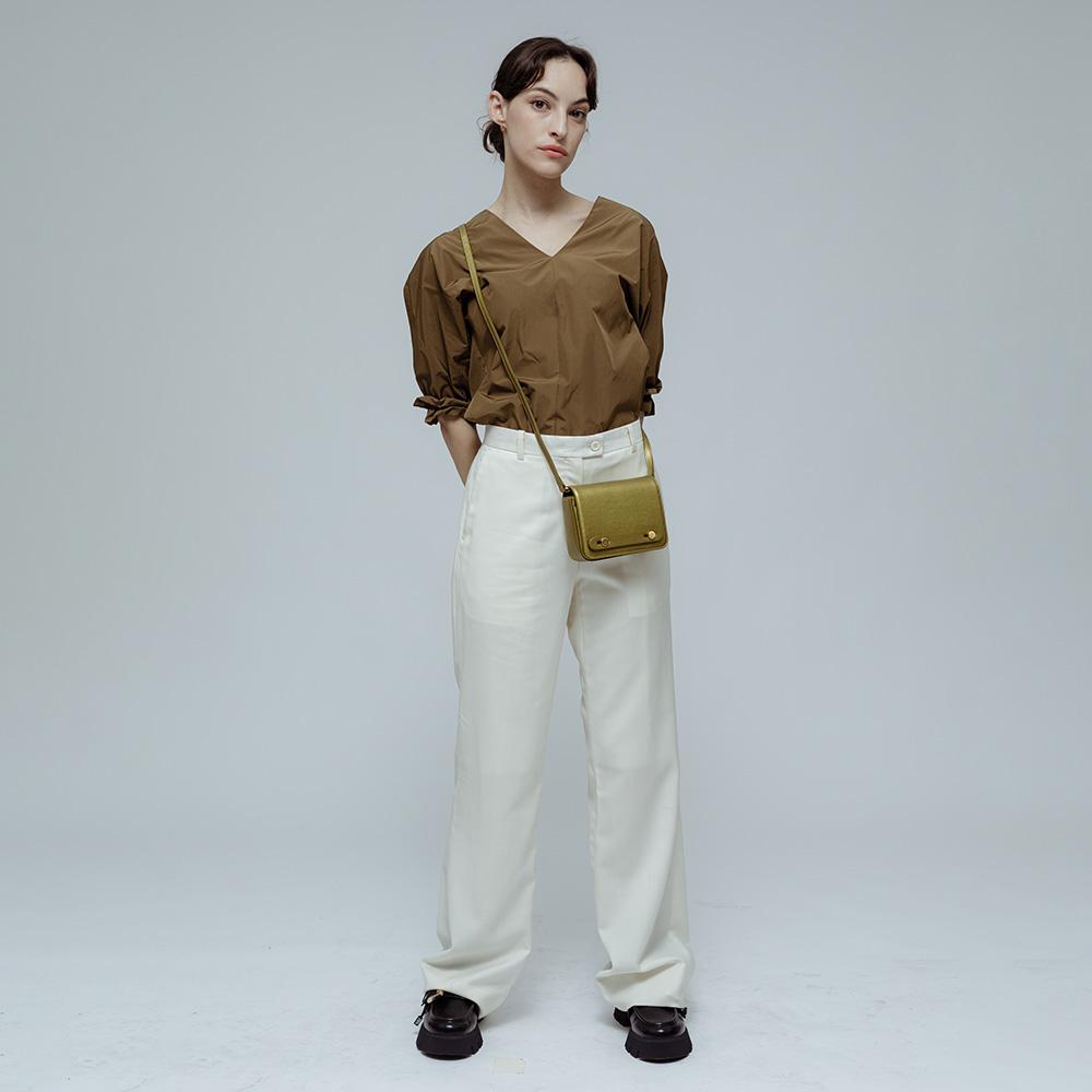 Make D Cactus Leather Micro Mini Bag Gold