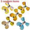 5 Pcs Magic Wind Up Flying Butterfly, Rubber Band Powered Magic Fairy Flying Toy, Great Surprise Gift ,Party Favor Random, Christmas Magic,