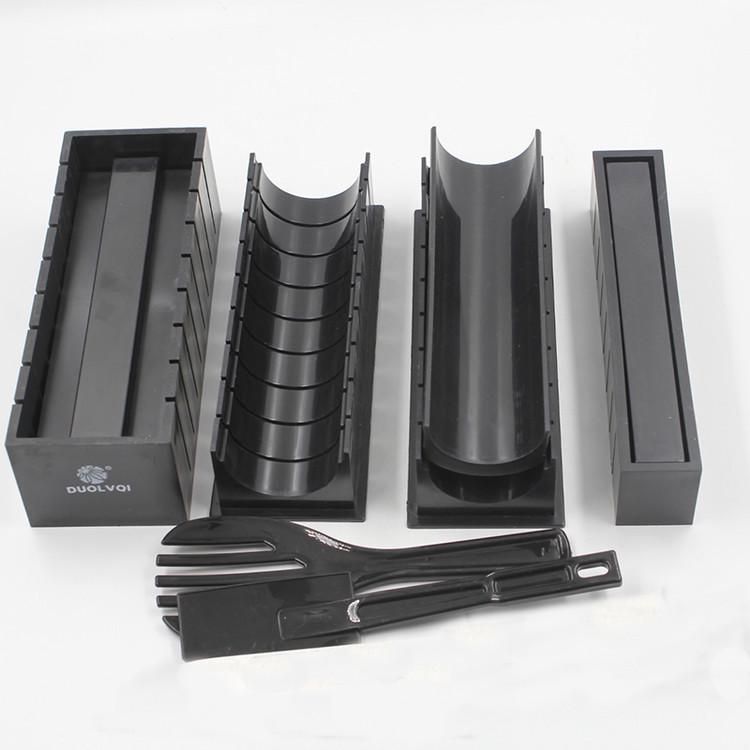 10pcs/set Sushi Making Kit DIY Set Rice Roller Mold Roller Cutter Kitchen Cooking Tools