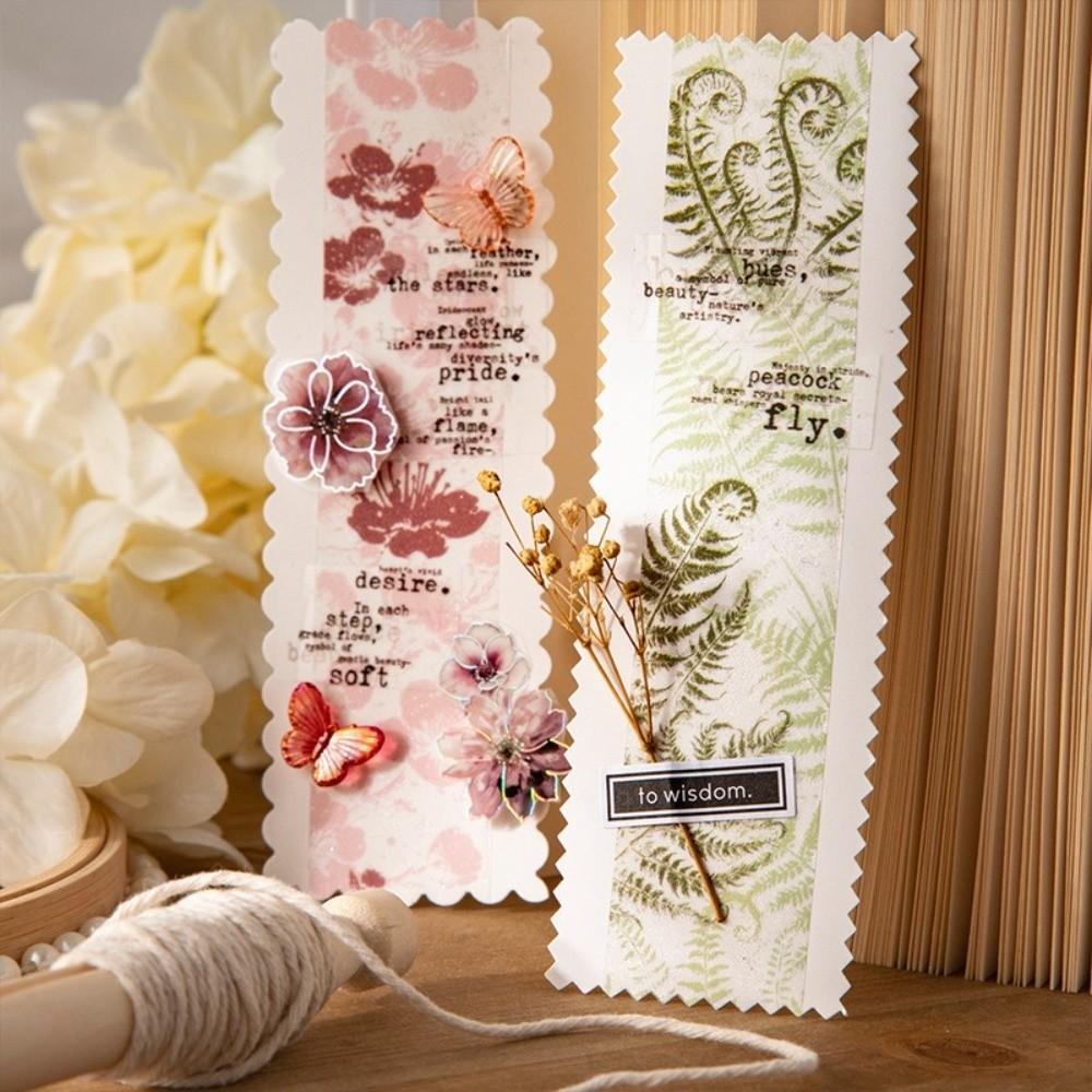Decorative Adhesive Flowers Bloom Series Tape Collage Scrapbooking Tape  for Paper Craft
