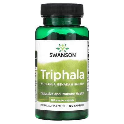 Contains Triphala, Amla, Behada, Harada, 500Mg, 100 Capsules