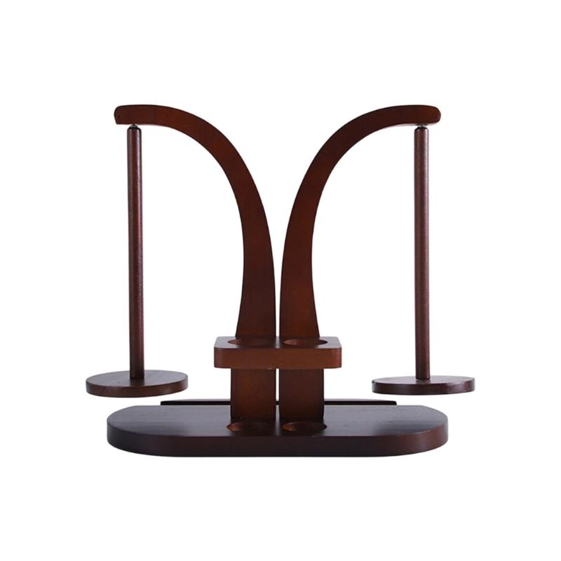 Multifunctionele Roterende Garenspoel Organizer Stand Magnetische Houten Garenhouder voor Naaien Haak Breien Project