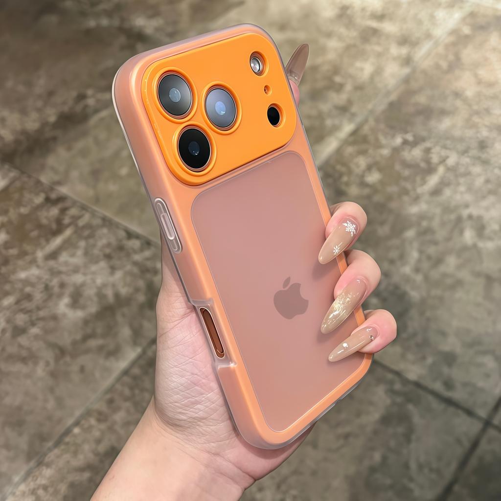 Luxury 2 In 1 Candy Color Matte Phone Case For iPhone 13 14 15 16 17 Pro Max Plus Air Shockproof Bumper Back Cases Cover