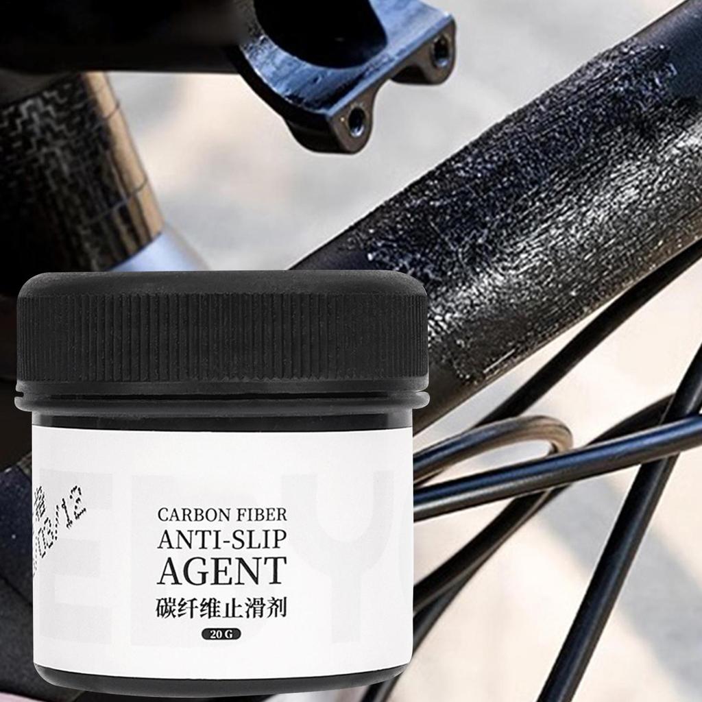 Fahrradfett 20g Kohlefaser Anti-Rutsch-Paste Anti-Rutsch-Reibungsschmiermittel Fahrzubehör für Teile Lenker Vorbau Sattelstütze