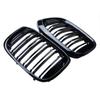 Rhyming Car Front Bumper Grille Radiator Grill Black Tuning M Performance Fit For BMW X3 G01 X4 G02