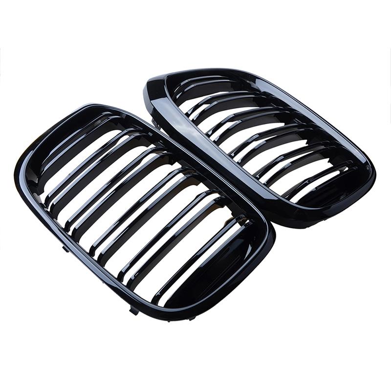 Rhyming Car Front Bumper Grille Radiator Grill Black Tuning M Performance Fit For BMW X3 G01 X4 G02