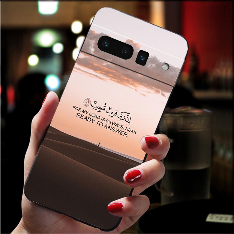

Phone Case for Google Pixel 10 9 Pro XL 9A 8 7 6 Pro Pixel 8A 7A 6A Pixel 8 7 6 5 Arabic Quran Islamic Muslim Allah Google Pixel 9a