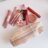 Large-capacity Plaid Pattern Pencil Case Kawaii Pencil Bag Funny Pencilcase Cartoon Students School Supplies Cosmetic Bag