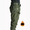 Winter Flap Pocket Men's Fleece Straight Leg Pants Loose Casual Pants Mens Work Pants For Climbing