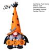 Decorative Gnome Toys Halloween Plush Decoration, Spooky Orange Black Boo Pumpkin Swedish Tomte Seasonal Table Accents Figurine, Elf Dwarf Ornaments