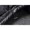 Chinese Size Thick Men Leather Jacket Hood Warm Down Coat Winter Long Down Jackets Genuine Cow Leather Coats Mens Clothing