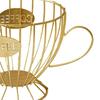 Storage Rack Durable Iron Coffee Capsule Storage Rack Hollow Design Space-Saving Strong Capacity Organizer for Home Kitchen