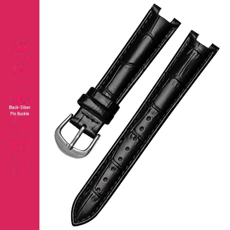 

Красный и черный женский ремешок из натуральной кожи Ronnie Notch для серии 616368/616764 Connector 14mm, Notch 7mm, Depth 3mm