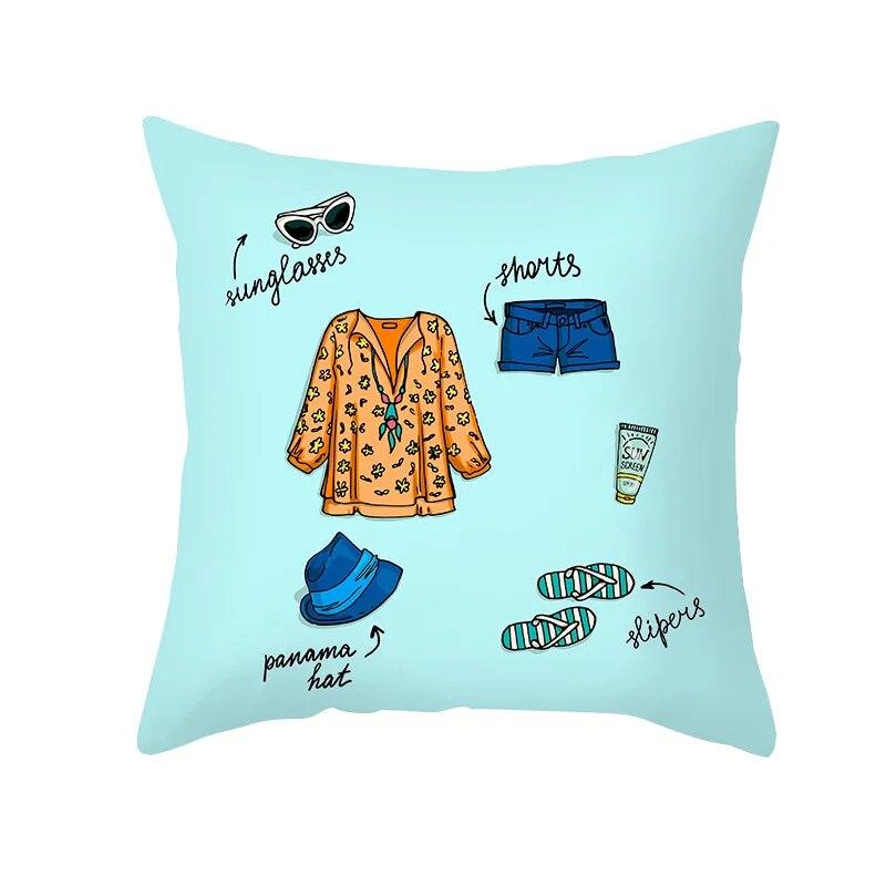 Cartoon Fruit Pillowcase Office Cushion Cover Living Room