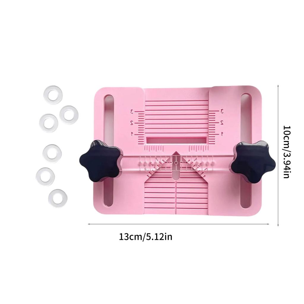 Polymer Clay Earring Drilling Tool With Fixed Plate And Calibration Marks for Hole Positioning In Various Shapes
