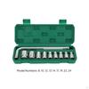 LShaped Socket Wrench Set Textured Grip with Case ChromeFinished Tool Kit