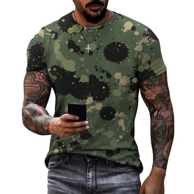 Camouflage 3D Printed T-Shirts Summer Men Women Casual Fashion Streetwear Oversized Short Sleeve