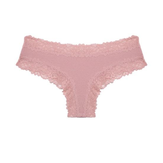 Cotton Thongs for Women Sexy Lace Trim Underwear S
