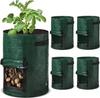 3/5/7/10 Gallon Plant Growing Bags PE Vegetable Grow Bags with Handle Thickened Growing Bag Potato Onion Bag Outdoor Garden Pots