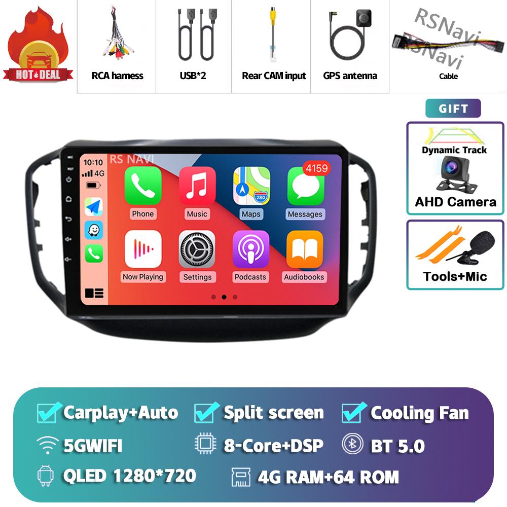 Android 14 Carplay Auto For Chery Tiggo 5 2014 - 2018 Car Radio Player Multimedia Stereo AI Voice 360 Camera Navigation Video BT