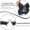Adult Gradient Transparent Swimming Goggles with Easy Adjust Strap Anti-Fog Anti-UV Antileak Silicone Gasket