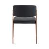 Dining Chair Set of 2 Modern Upholstered with Metal Frame, Ergonomic Backrest, Faux Leather Chair for Dining Room Living Room Kitchen - Chair Only