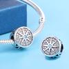 Fit 925 Silver Charms Beads Mysterious Devil's Eye Fatima's Hand Pendant Charms For Women Fine DIY Jewelry