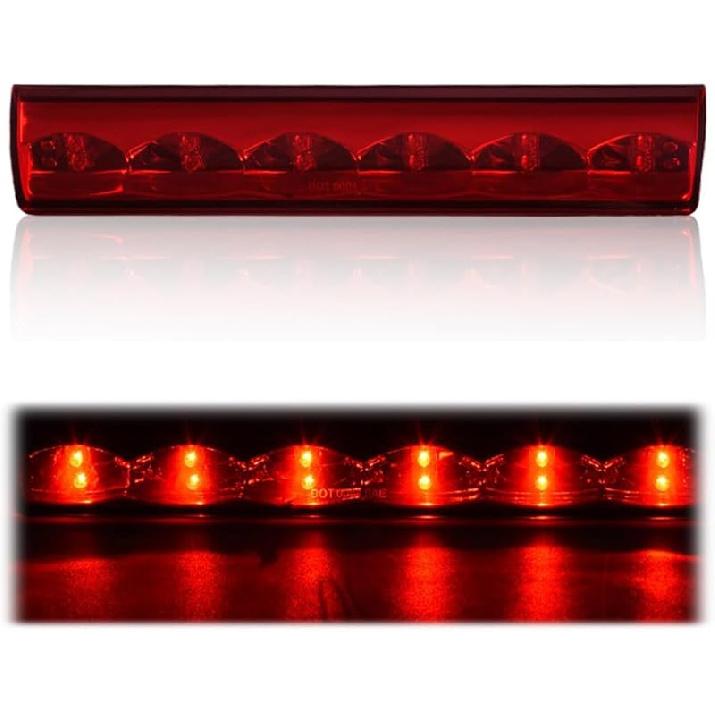 G-PLUS LED Third Brake Light Compatible With 1999-2006 Chevy Silverado/GMC Sierra 1500 2500 3500,3RD Cargo LED Tail Stop Lamps Clear Lens Chrome