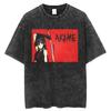 Akame Ga Kill! Shirt Vintage Washed Unisex Oversized Anime Streetwear Soft Cotton Short Sleeve Tee Gift Clothing Tops Hot Sale