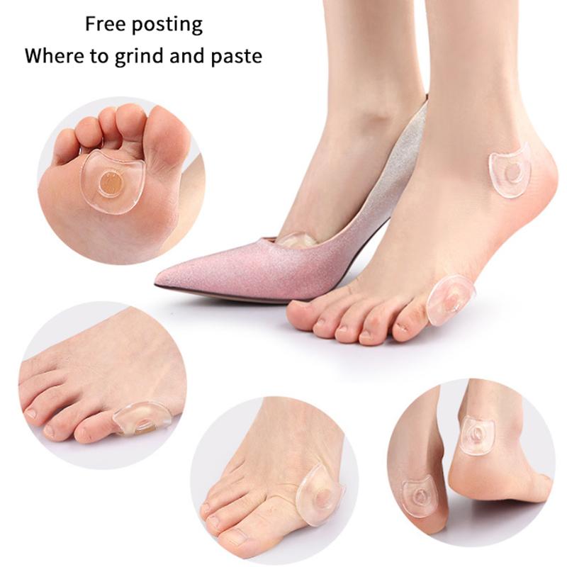4 Pcs/ Piece Soft Silicone Corns Pad To Relieve Foot And Toe Pain Nursing Pad Calluses Protection Pad