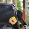 Yellow Heart Message Fidget Clicker Keychian Stress-Relief Heart Press Button Bag Charm  Adults