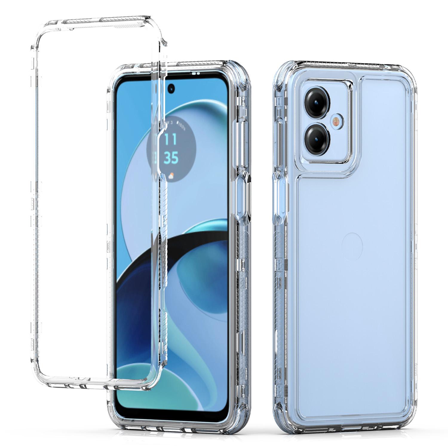 

For Motorola Moto G14 4G Case PC+TPU Phone Cover HD Transparent A