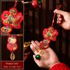 Embroidery New Year Lantern Pendant Bell String Spring Festival Lantern  Living Room