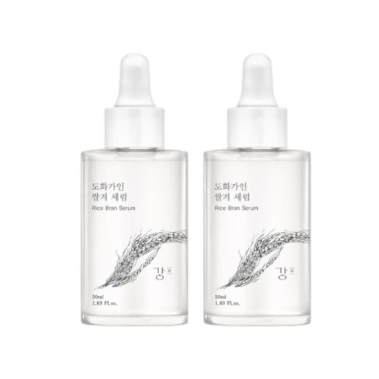 House of Dohwa Rice Bran Serum 50ml 2ea - Brightening & Hydrating Korean Facial Serum