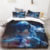 Teens Duvet Cover Sonic Hedgehog Cartoon Bedding Set Quilt Cover Set Twin Full Queen Comforter Cover Bedroom