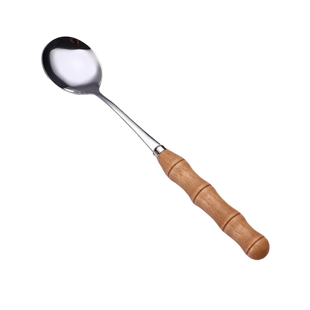 Kreatywny drewniany uchwyt ekskluzywne sztućce ze stali nierdzewnej widelec łyżka