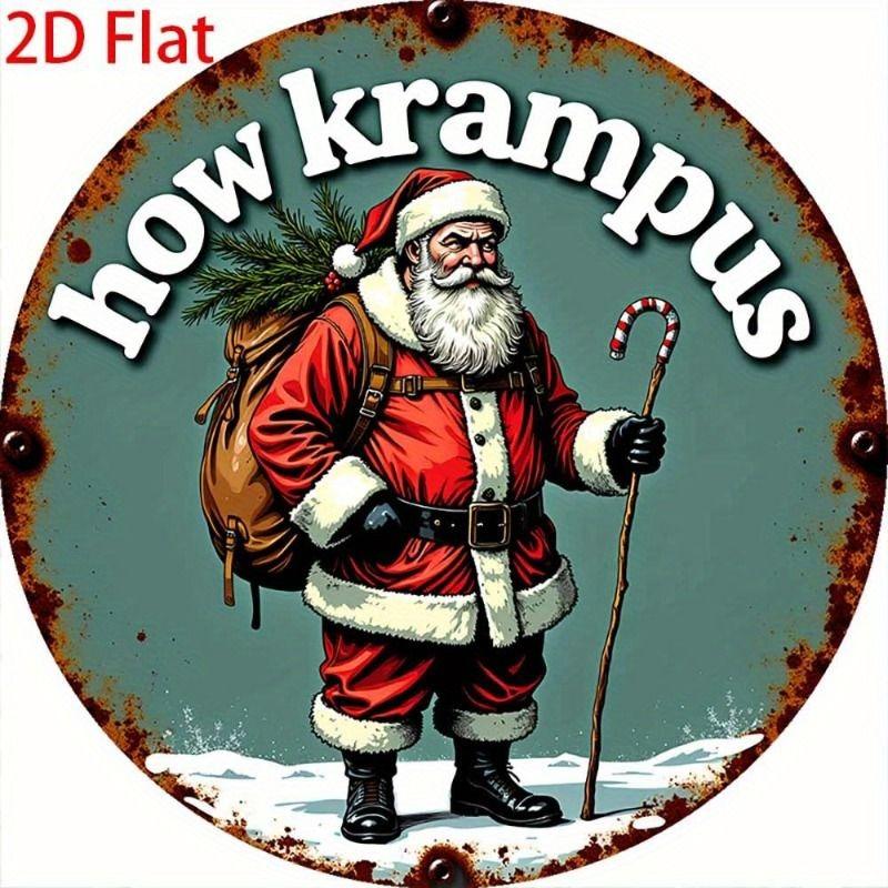 2D Flat Hanging Decorative Metal Sign Hand Painted Art